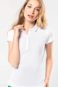 Damen Piqué Poloshirt Kurzarm