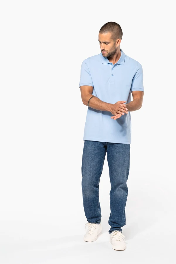 Herren Kurzarm Poloshirt aus Baumwollpiqué