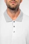Zweifarbiges Piqué-Polohemd für Herren