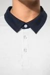 Zweifarbiges Jersey-Polohemd für Herren