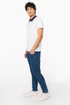 Zweifarbiges Jersey-Polohemd für Herren