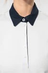 Zweifarbiges Jersey-Polohemd für Damen