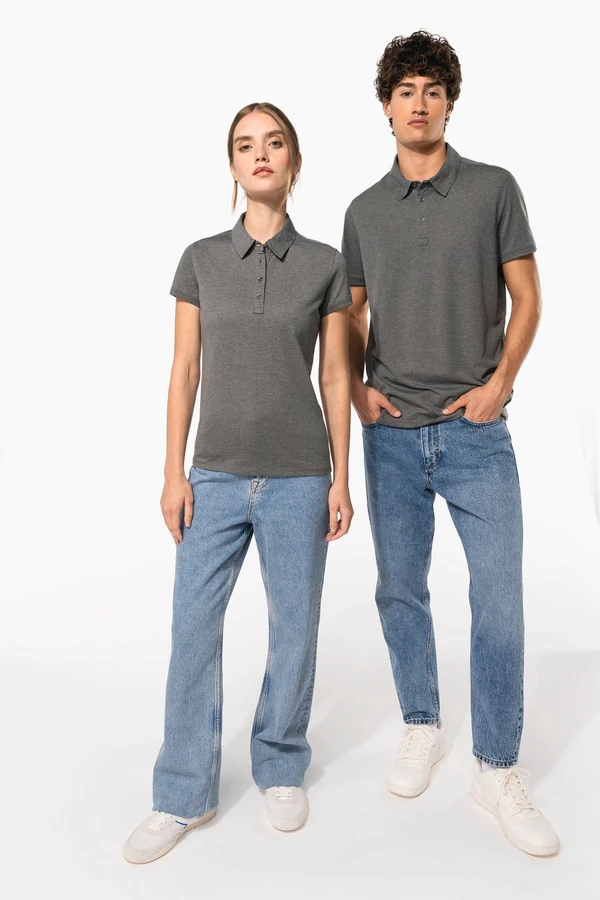 Jersey-Kurzarm-Polohemd für Damen