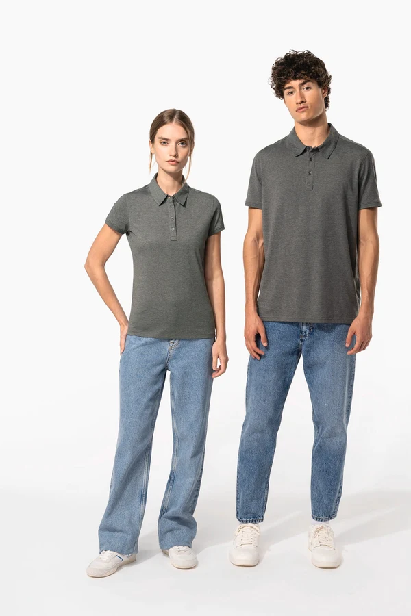 Jersey-Kurzarm-Polohemd für Damen