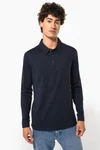 Langarm-Polohemd für Herren aus Jersey