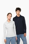 Langarm-Polohemd für Herren aus Jersey