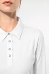 Langarm-Polohemd für Damen aus Jersey