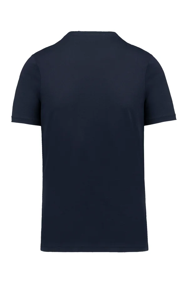 Herren-T-Shirt Supima® mit V-Ausschnitt und kurzen Ärmeln Navy