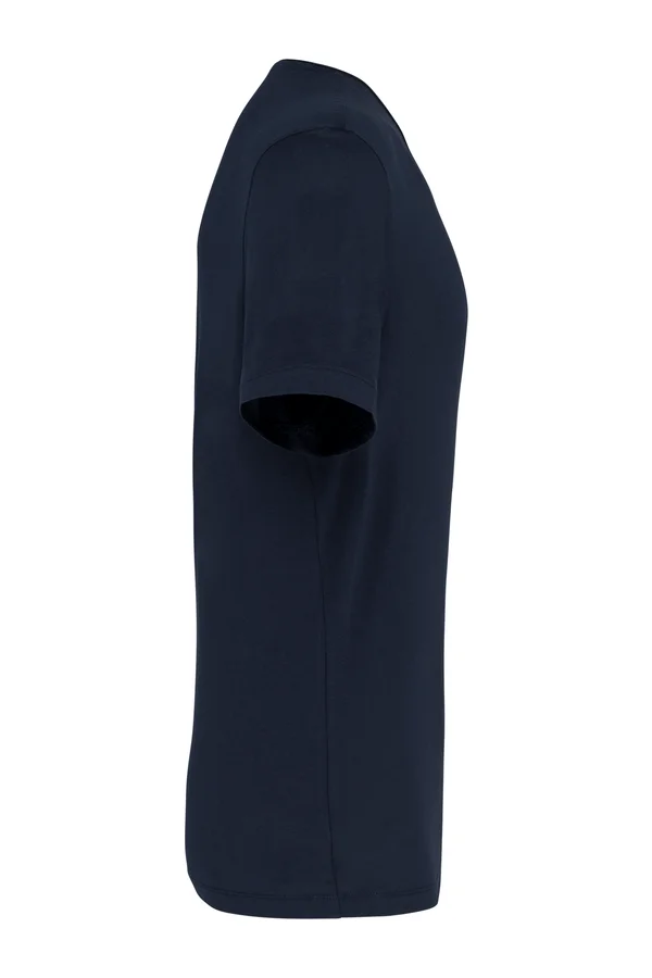 Herren-T-Shirt Supima® mit V-Ausschnitt und kurzen Ärmeln Navy