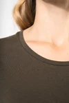 Kurzarm-Damen-T-Shirt mit Rundhalsausschnitt
