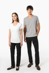 Kurzarm-Damen-T-Shirt mit V-Ausschnitt