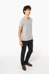 Kurzarm-T-Shirt mit V-Ausschnitt