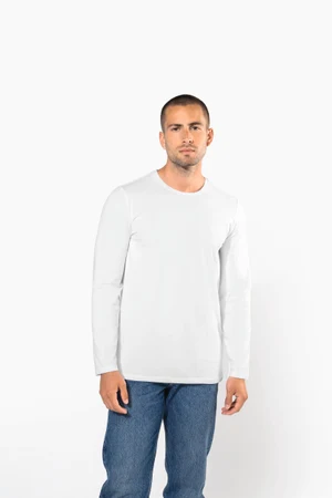 Langarm-T-Shirt mit Rundhalsausschnitt