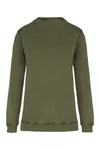 Sweatshirt mit Rundhalsausschnitt Washed Khaki