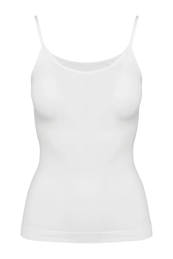 Umweltfreundliches, nahtloses Damen-Top mit feinen Trägern
