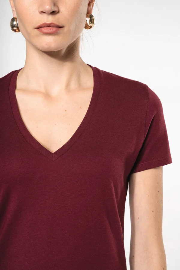Damen-T-Shirt BIO150 IC mit V-Ausschnitt