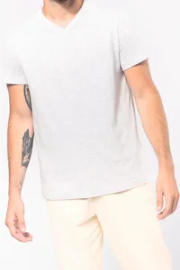 Men's short-sleeved V-neck T-shirt