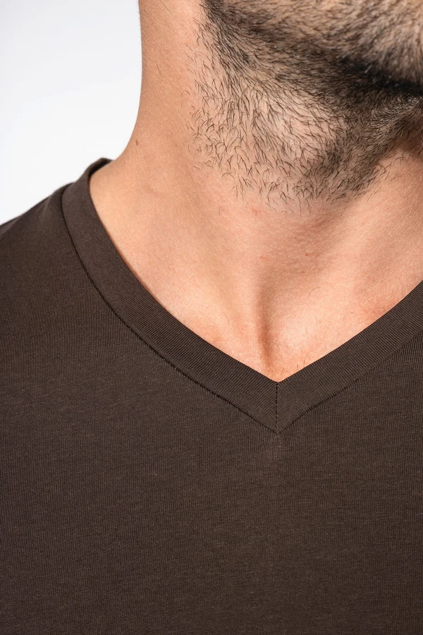 Herren-T-Shirt V-Ausschnitt kurze Ärmel