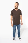 Herren-T-Shirt V-Ausschnitt kurze Ärmel