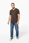 Herren-T-Shirt V-Ausschnitt kurze Ärmel