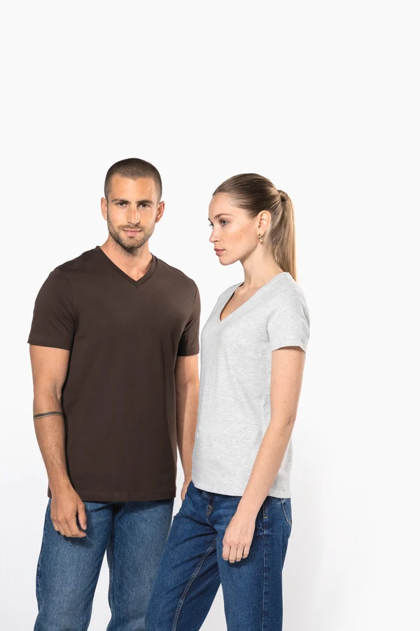 Herren-T-Shirt V-Ausschnitt kurze Ärmel