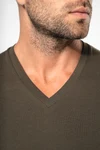 Herren Langarm-T-Shirt V-Ausschnitt
