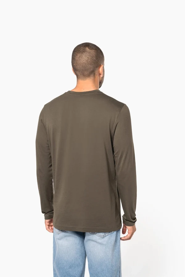 Herren Langarm-T-Shirt Rundhalsausschnitt