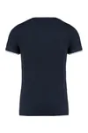 Rundhals-T-Shirt aus Piqué für Herren Navy / Off White