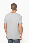 Herren T-Shirt aus Piqué-Trikot mit V-Ausschnitt