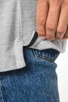 Herren T-Shirt aus Piqué-Trikot mit V-Ausschnitt