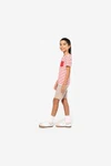 Gestreiftes Kurzarm-T-Shirt mit Tasche für Kinder im Marine-Stil
