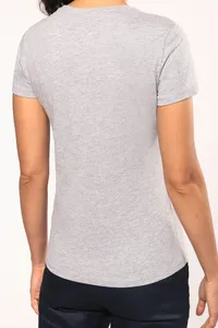 Ladies' short-sleeved crew neck T-shirt