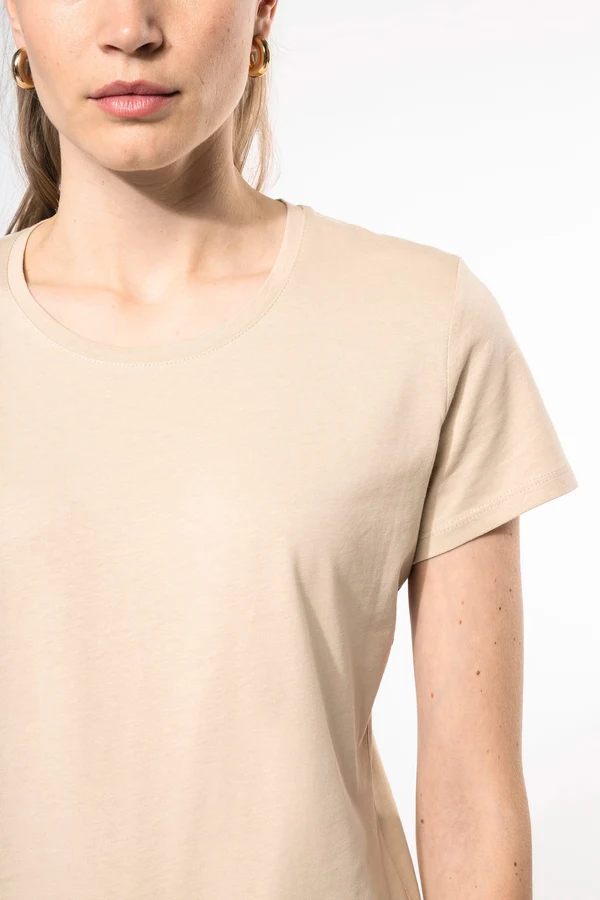 Damen-T-Shirt mit kurzen Ärmeln und Rundhalsausschnitt