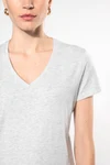 Damen-T-Shirt mit kurzen Ärmeln und V-Ausschnitt