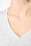 Damen-T-Shirt mit kurzen Ärmeln und V-Ausschnitt