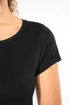 Ladies’ boat neck short-sleeved T-shirt