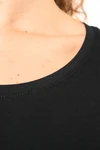 Ladies’ boat neck short-sleeved T-shirt