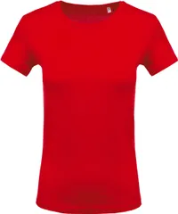 Ladies' short-sleeved crew neck T-shirt