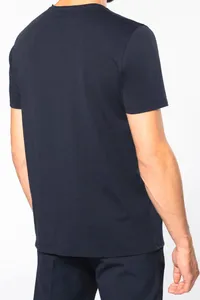 Bio-T-Shirt mit kurzen Ärmeln und ungesäumten Halsausschnitt