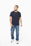 Bio-T-Shirt mit kurzen Ärmeln und ungesäumten Halsausschnitt