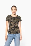 Damen-T-Shirt Camo mit kurzen Ärmeln
