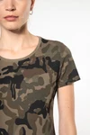 Damen-T-Shirt Camo mit kurzen Ärmeln