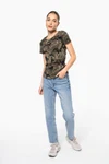 Damen-T-Shirt Camo mit kurzen Ärmeln