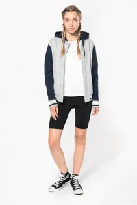 Unisex College Jacke mit Kapuze