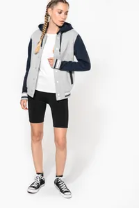 Unisex College Jacke mit Kapuze