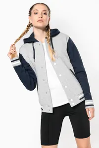 Unisex College Jacke mit Kapuze