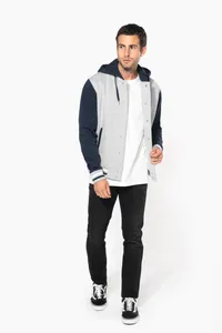 Unisex College Jacke mit Kapuze