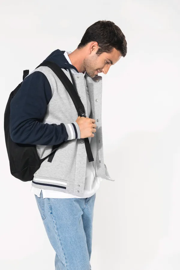 Unisex College Jacke mit Kapuze