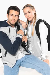 Unisex College Jacke mit Kapuze