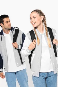 Unisex College Jacke mit Kapuze